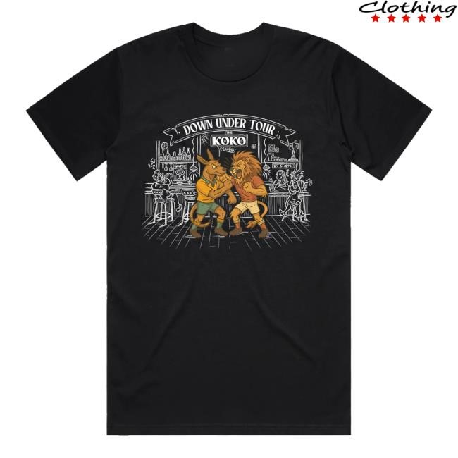 Official Down Under Tour Black New Shirt