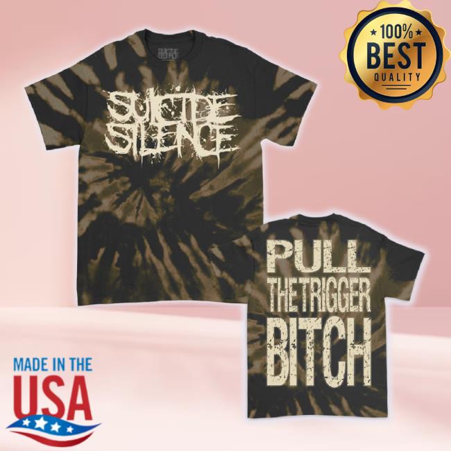 Official Suicide Silence Store Logo Pttb Hoodie Sweatshirt (Bleach Twist Dye)