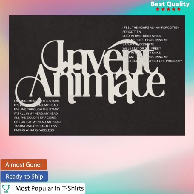 Invent Animate Merch Store Black Cream Logo Shirt