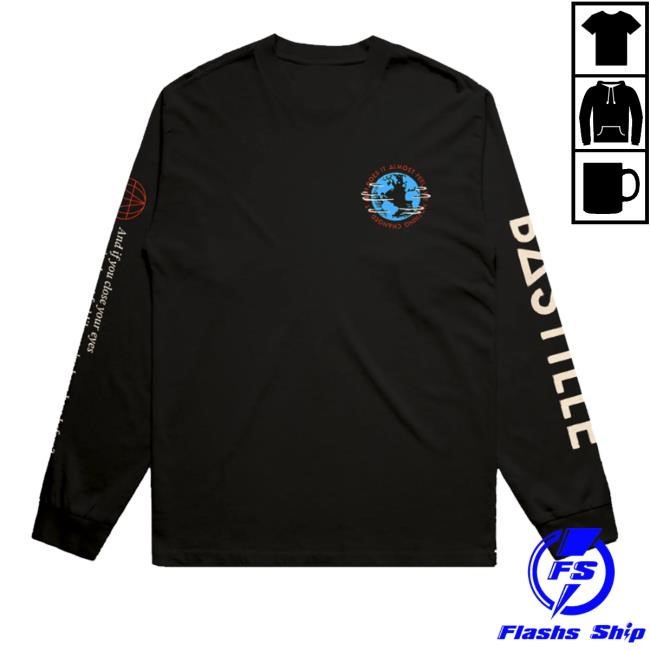 Pompeii Globe Black Long Sleeve Shirt