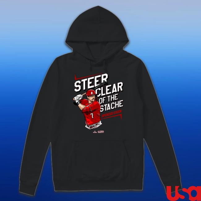 Spencer Steer Steer Clear Cincinnati Baseball Shirt