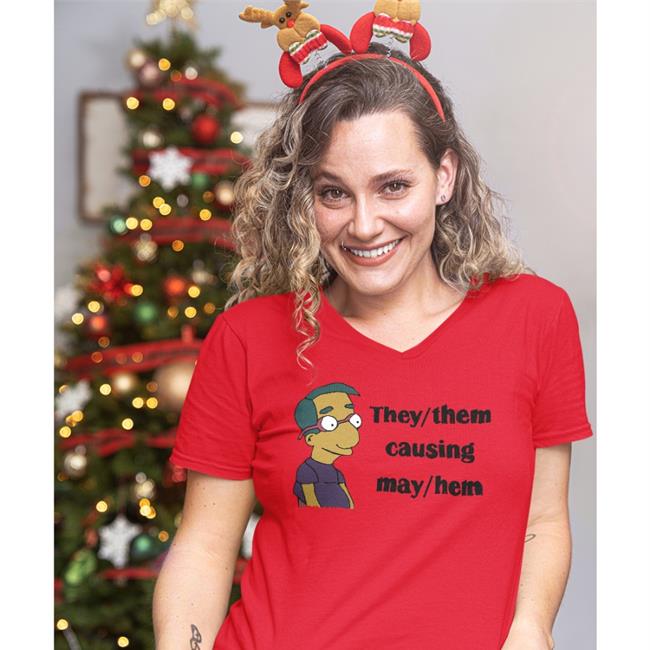 They Them Causing May Hem Shirt Good Small Horce Milhouse Van Houten
