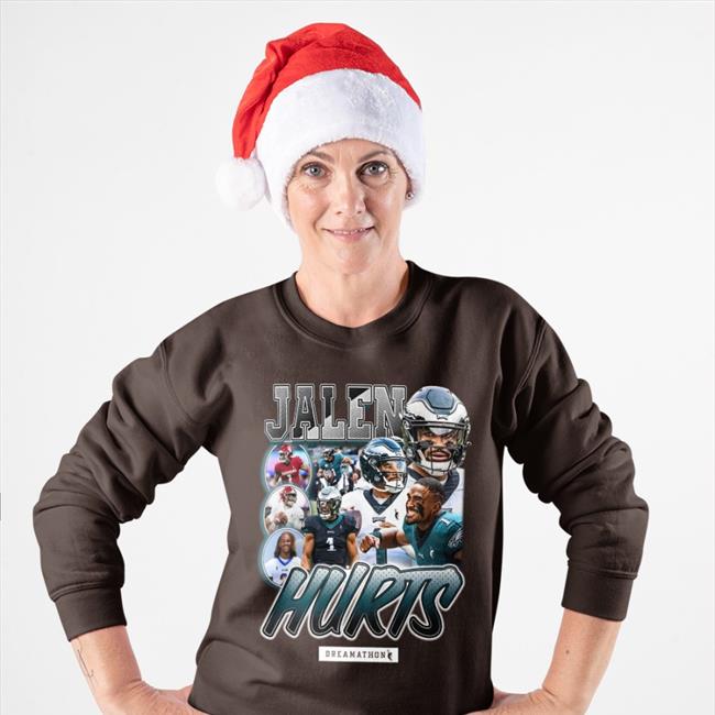 Philadelphia Eagles Jalen Hurts Long Sleeve T-Shirt Dreamathon Merch
