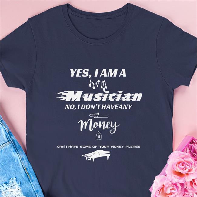 Yes I Am A Musician No I Don't Have Any Money Hoodie Threatening Music Notation