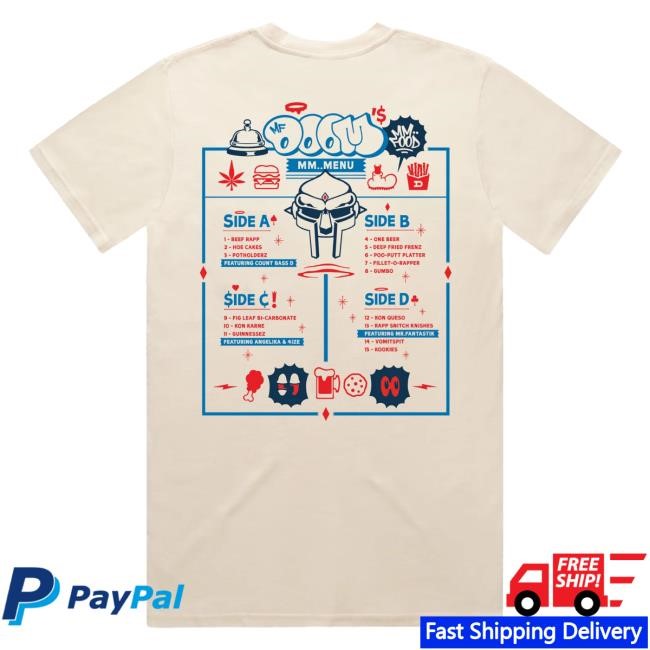 Gasdrawls Merch Mf Doom Doom’S Diner T-Shirt Gasdrawls Merch Mf Doom Doom’S Diner Shirt