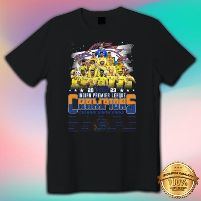 Indian Premier League 2023 Champions Chennai Super Kings Signatures shirt