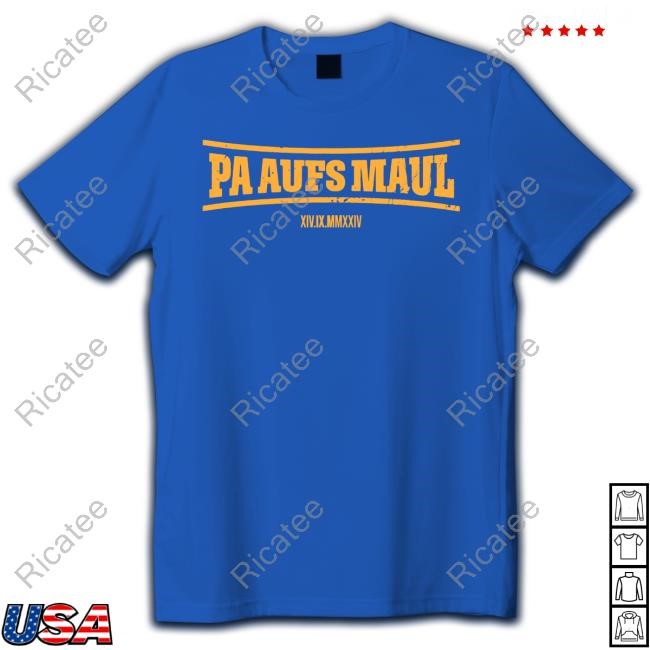 Stefan Raab Wearing Pa Aufs Maul Long Sleeve Shirt