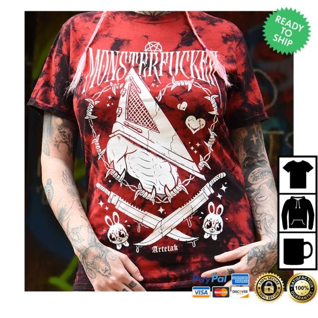 Artetak Pyramid Monsterfucker Tie Dye T-Shirt, Hoodie, Tank Top, Sweater And Long Sleeve T-Shirt