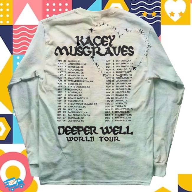 Kacey Musgraves Merch Anime Eyes Long Sleeve Tie-Dye Shirt