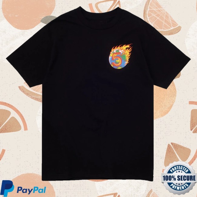 Channel 5 Merch Store On Fire Black Sweatshirt Channel 5 Merch Store On Fire Black Hooded Sweatshirt
