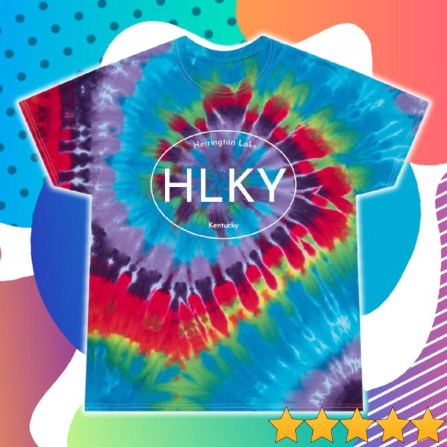 Original Herrington Lake Trading Post Merch Store Hlky Travel Decal Tie-Dye Tee Spiral Herringtonlaketradingpost Shop