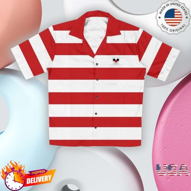 Buggy Pirates Button Up Hawaiian Tee