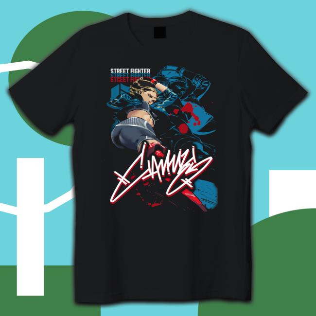 Capcom Sf6 Cammy Oversized Print T Shirts