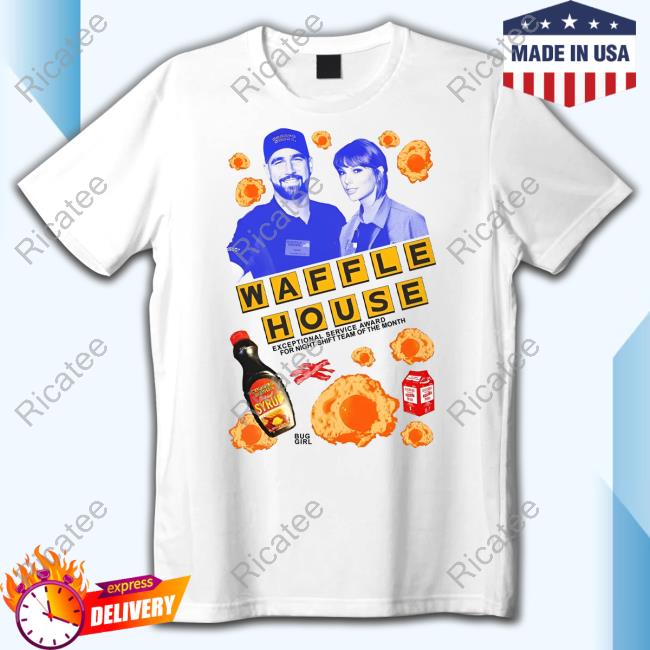 Buggirl200 Taylor Swift Travis Kelce Exceptional Service Award For Night Shift Team Of The Month Tee Shirt