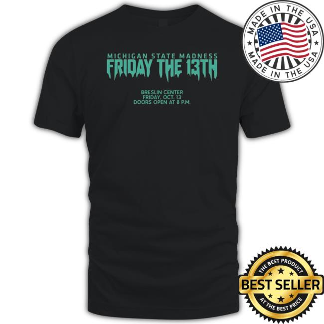 Trending Michigan State Madness Friday The 13Th TankTop