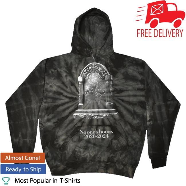 Novelty Records Merch Store Gravestone Tie-Dye Crewneck Sweatshirt