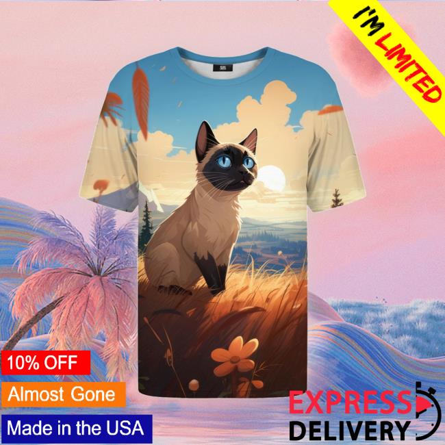 Mrgugu Siamese Cat Tee Shirts