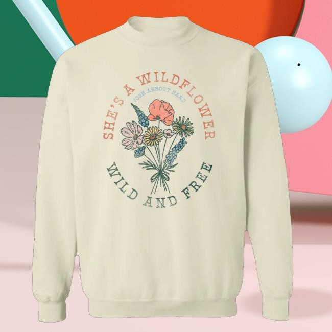 Josh Abbott Band Merch Wildflower Hooded Sweatshirt
