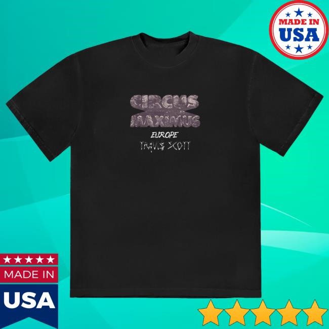 Travis Scott Merch Tour Europe Black Funny Shirt