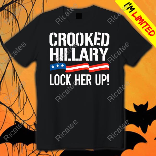 Maxwell Alejandro Frost Crooked Hillary Lock Her Up Long Sleeve Tee Shirt
