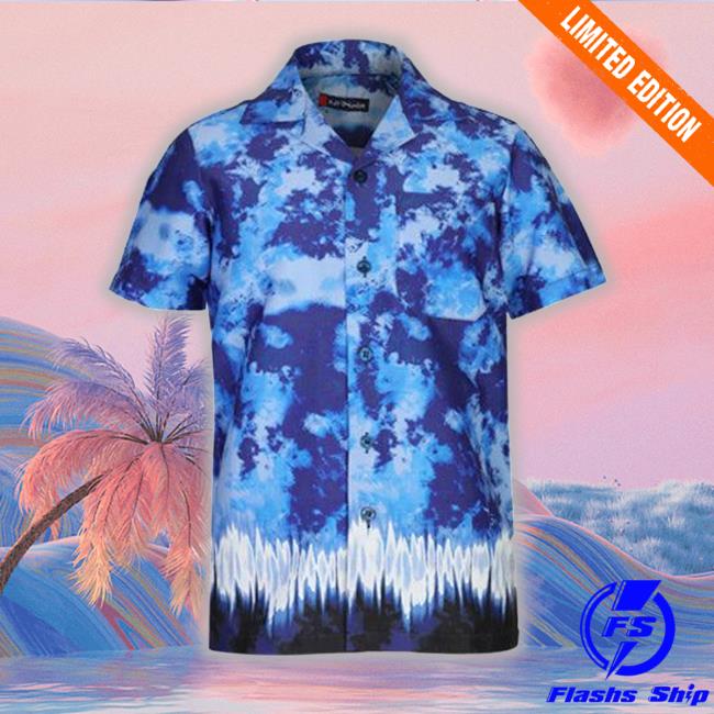 Ruffntumblekids Shop Boys Navy Blue Cuban Collar Shirts