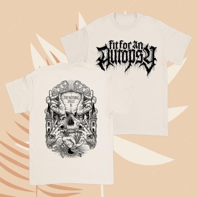 Official Fit For An Autopsy Merch Store Tnti Tour Tee - Ivory Hooded Sweatshirt Official Fit For An Autopsy Merch Store Tnti Tour Tee - Ivory Shirts