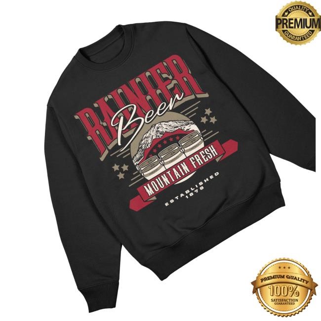 Rainier Brewing Company Peaks & Pints Black Shirt