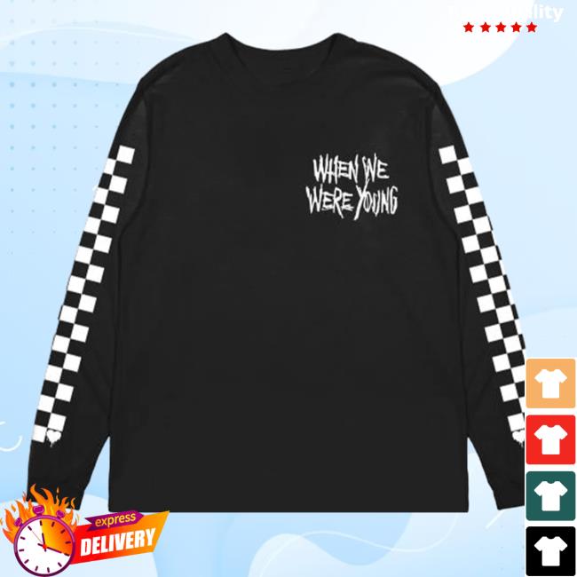 Official When We Were Young Festival 2023 Merch Fest Lineup Checkered Longsleeve WhenWeWereYoung