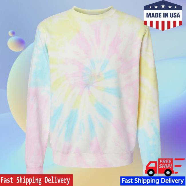 Official Kohls Apparel Clothing Store Shop Merch Independent Trading Co Midweight Tie-Dye Pullover Sweatshirt Sunset Swirl Tie Dye