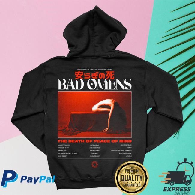 Trending Sumerian Records Merch Bad Omens Tracklist Champion Hoodie