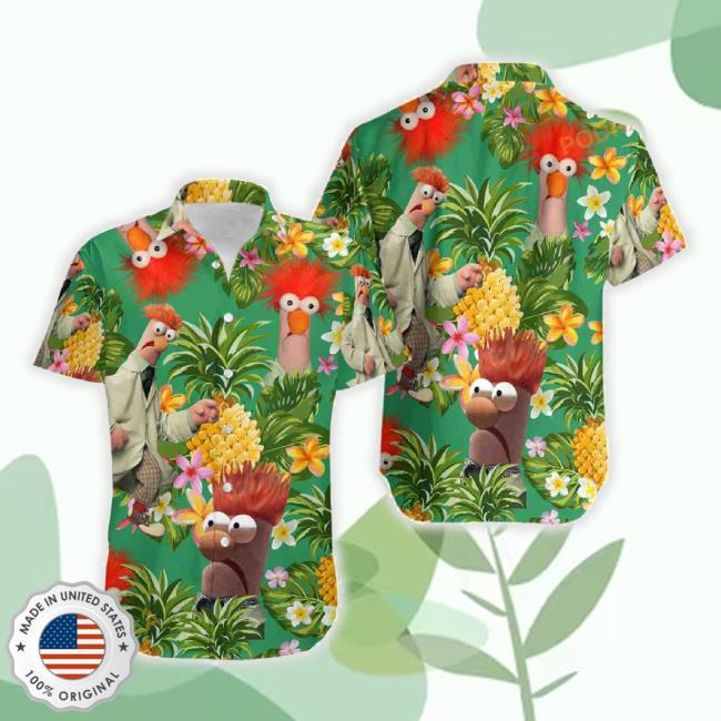 Beaker Muppet Tropical Pineapple Hawaiian Shirt, Muppet Show Beaker Meep Meep Aloha TankTop – Bring Your Ideas, Thoughts And Imaginations Into Reality Today