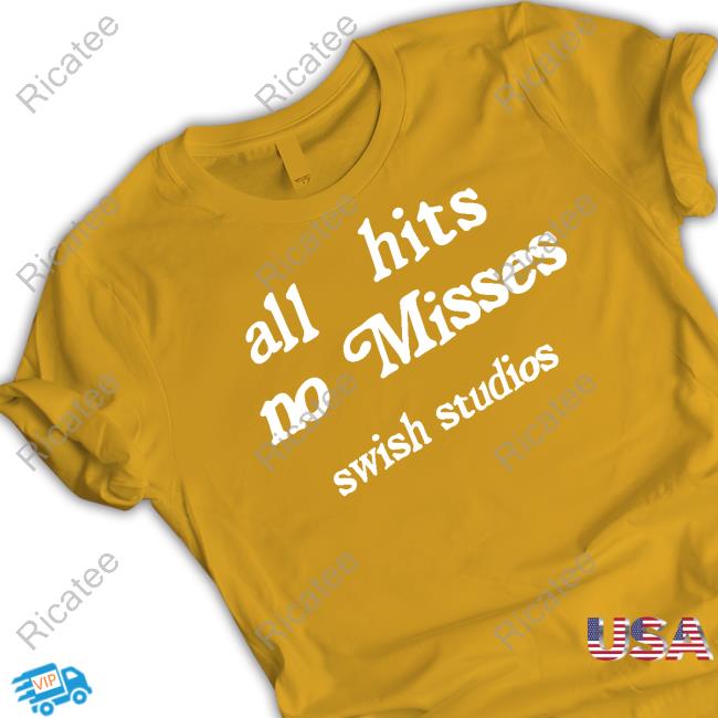 All Hits No Misses Swish Studios Long Sleeved T-Shirt