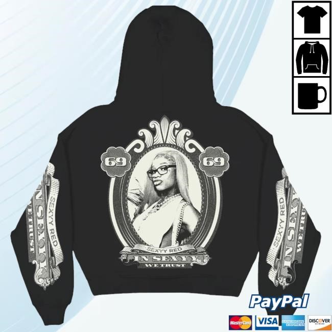 Official Sexyy4president Merch Sexyy Love Money Hoodie Black T-Shirt
