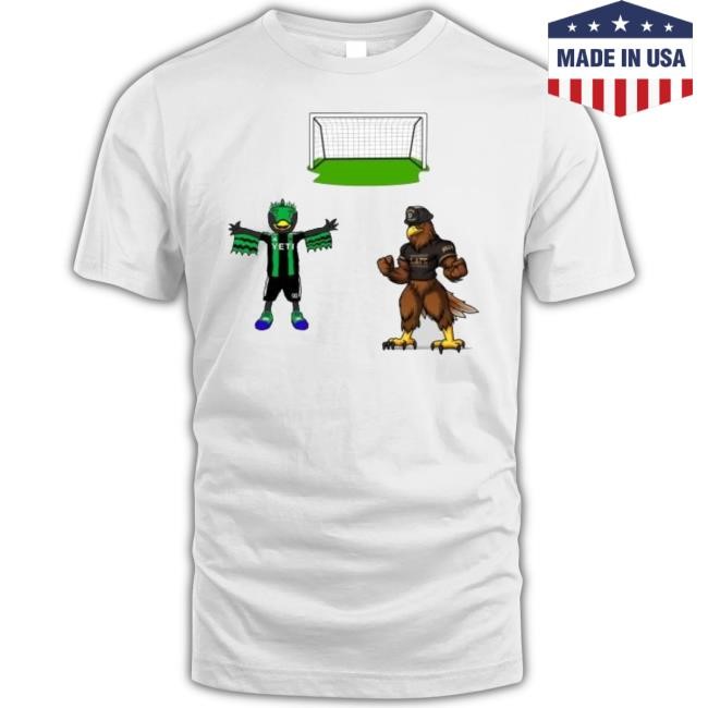 Trending Nice Los Angeles Fc Vs Austin Mls 2024 Mascot Cartoon Soccer Classic Shirt