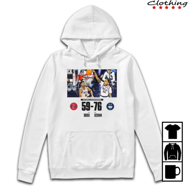 2023 National Championship Sdsu 59 Vs Uconn 76 Final Shirt