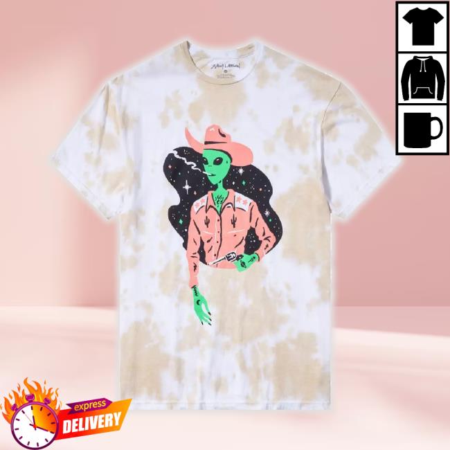 Cowboy Alien Tie-Dye New Shirt By Sam Larson