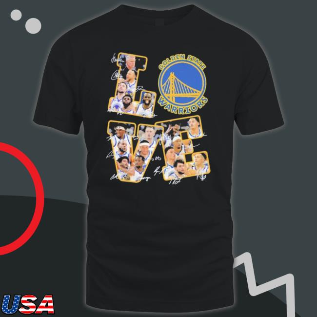 Golden State Warriors Player Signatures 2023 shirt