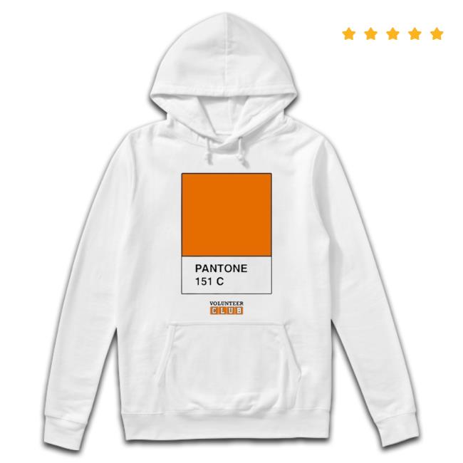 The Right Orange Pantone 151 C Volunteer Club Hoodie