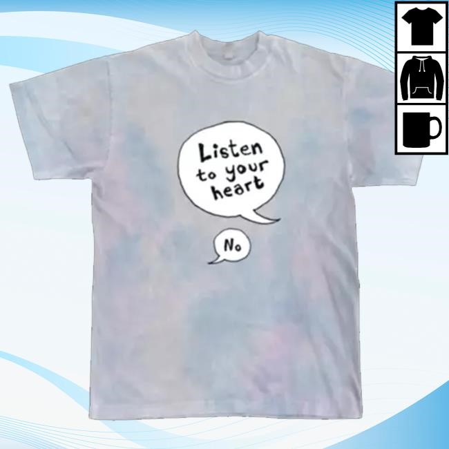 Official Cheekface Merch Listen To Your Heart Crewneck Sweatshirt