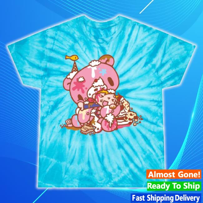 Original Gloomybear Store Merch Gloomy Bear Messy Sweets Party Tie Dye Unisex Sweatshirt Gloomybearstore Shop