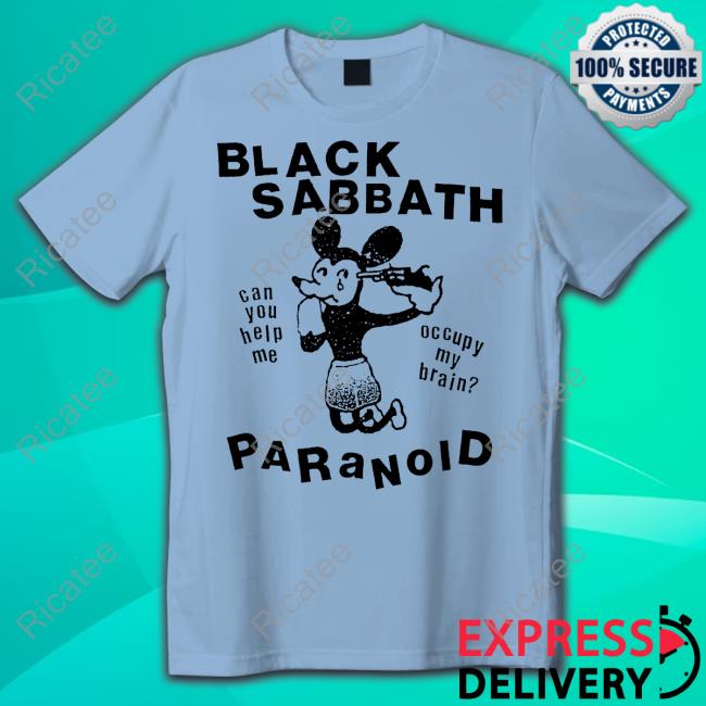 Lowlvl Shop Black Sabbath Paranoid Can You Help Me Occupy My Brain Hoodie