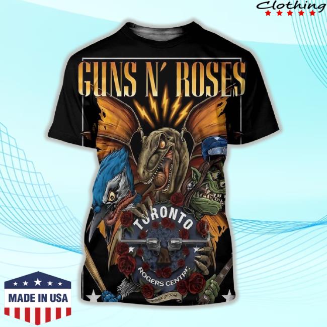 Guns N Roses Toronto Rogers Centre September 3Th 2023 Poster All Over Print Hoodie Sweatshirt
