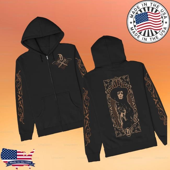 Dorothy Fire Store Guns Up Zip Up Hoodie (Black) Tee