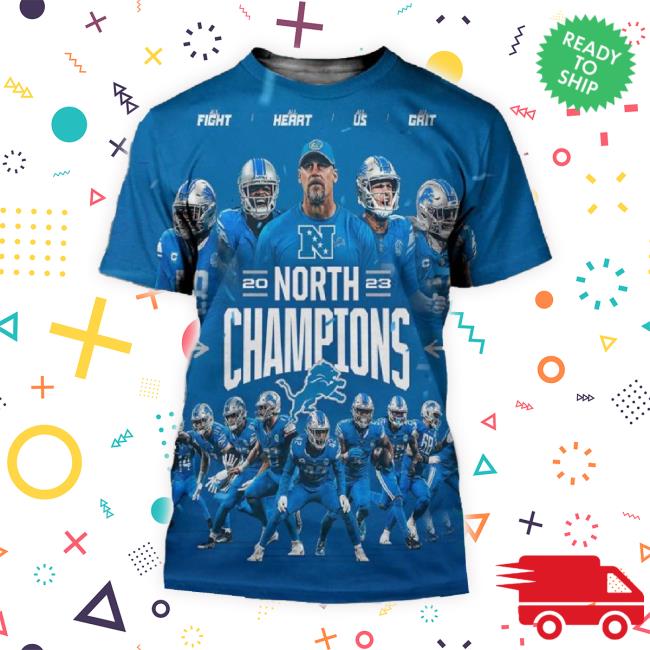 Official Detroit Lions Took The North 2023 Nfc North Champions Poster All Over Print TankTop