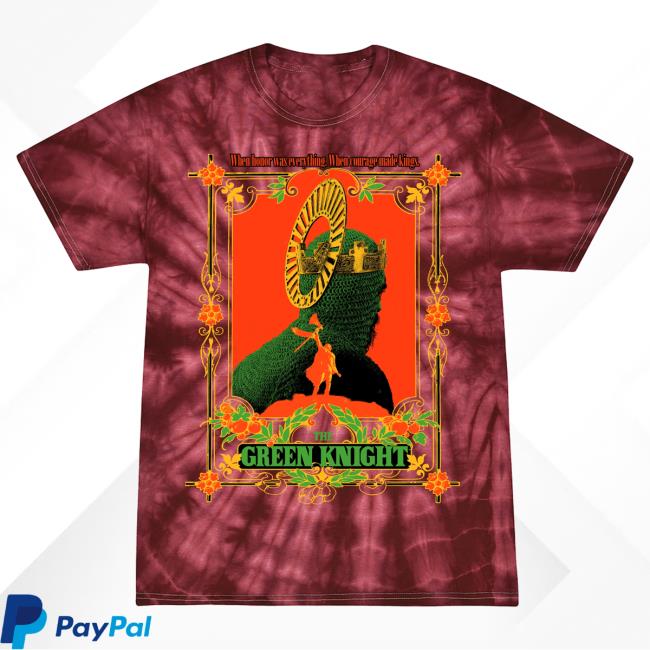 Official Studiohouse Designs The Green Knight Tie Dye Shirt Red