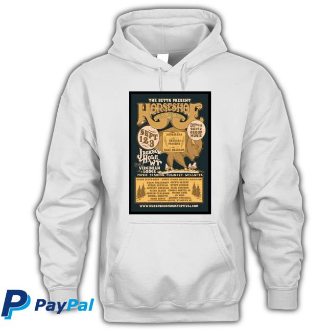 Official Horseshoe Music Festival Jackson Hole, Wr Sept 1St 2Nd & 3Rd, 2023 Poster shirt