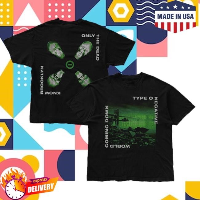 Official Type O'negative Merch World Coming Down Anniversary Hooded Sweatshirt