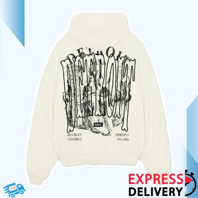 Trending Sana Detroit Merch Store 313 Capsule Unisex Sweatshirt - Cream Sanadetroit Shop
