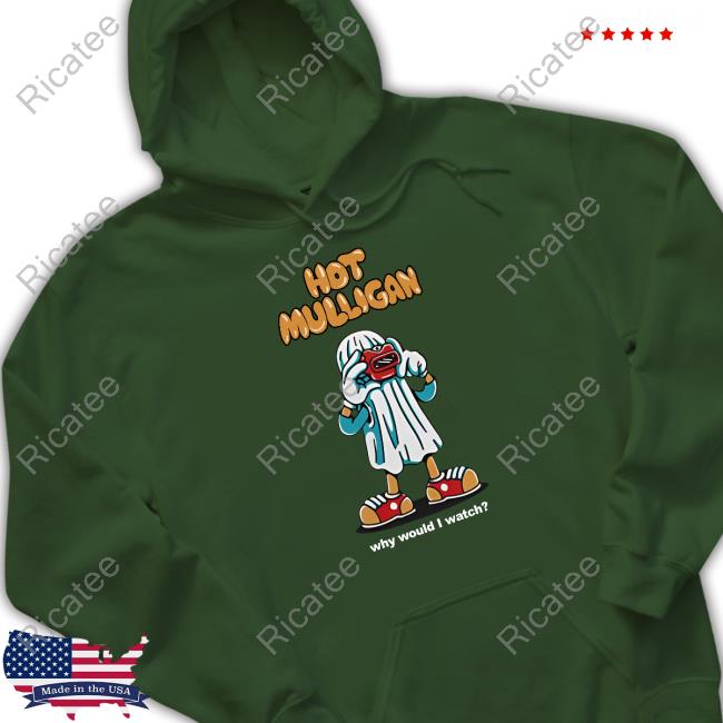 Wax Bodega Merch Hot Mulligan Ghost Why Would I Watch Hoodied Sweatshirt