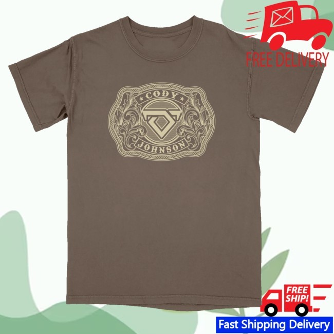 Official Cody Johnson Merch Belt Buckle Tour Tee Shirt